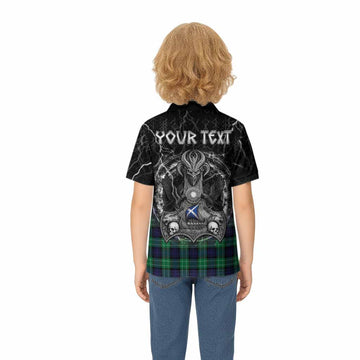 Abercrombie Tartan Crest Kid Polo Shirt Celtic Odin's Raven Legacy
