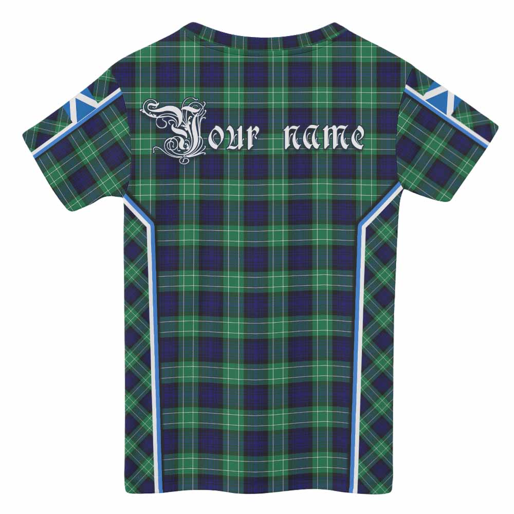 Abercrombie Tartan Crest Kid T-shirt Scotland Coat of Arm Flag Style - Tartan Vibes Clothing