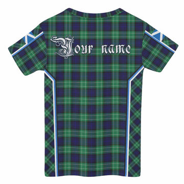 Abercrombie Tartan Crest Kid T-shirt Scotland Coat of Arm Flag Style