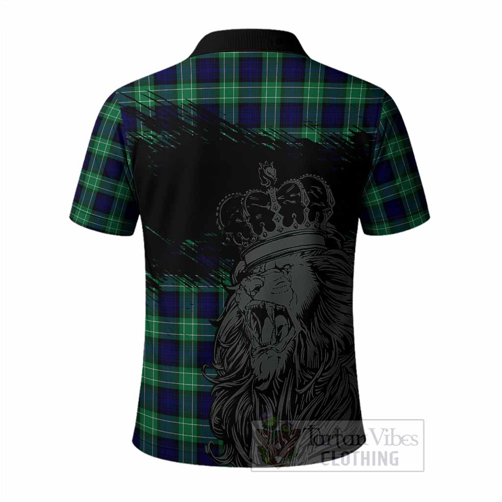Abercrombie Tartan Crest Polo Shirt Crowned Lion Heritage Style