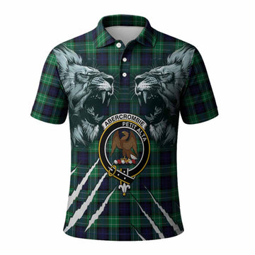 Abercrombie Tartan Crest Polo Shirt Ferocious Lion Style
