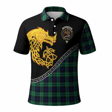 Abercrombie Tartan Crest Polo Shirt Legendary Dragon Knot Half Style