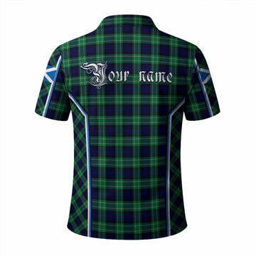 Abercrombie Tartan Crest Polo Shirt Scotland Coat of Arm Flag Style - Tartan Vibes Clothing