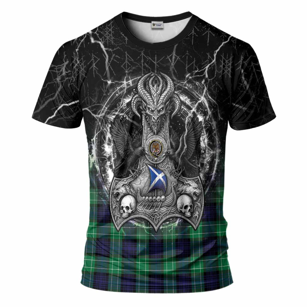 Abercrombie Tartan Crest T-Shirt Celtic Odin's Raven Legacy