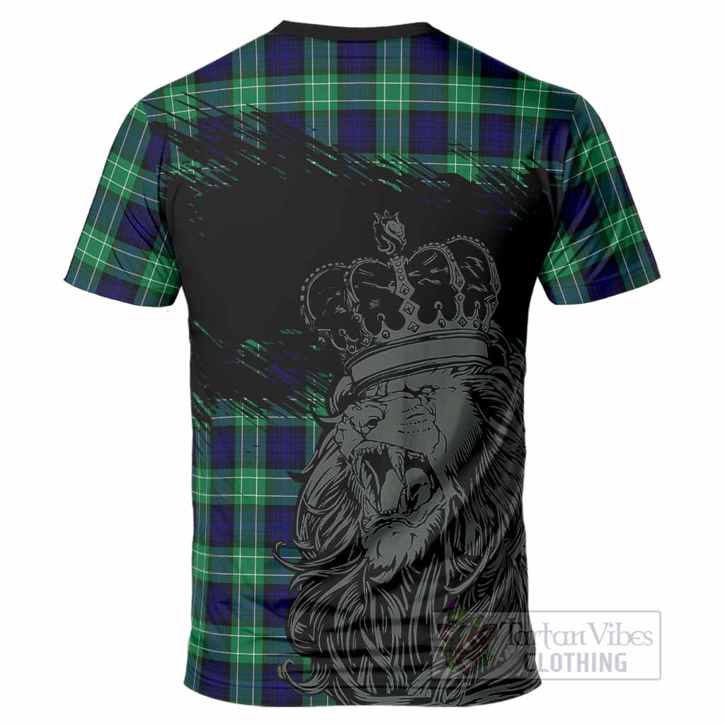 Abercrombie Tartan Crest T-Shirt Crowned Lion Heritage Style