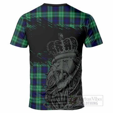 Abercrombie Tartan Crest T-Shirt Crowned Lion Heritage Style