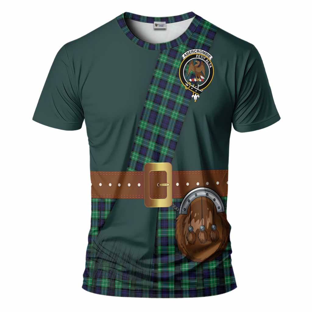 Abercrombie Tartan Crest T-Shirt Kilt Costume Style