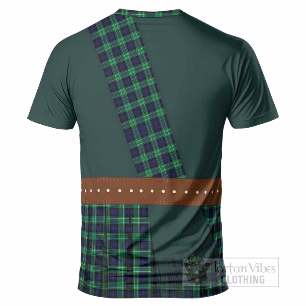 Abercrombie Tartan Crest T-Shirt Kilt Costume Style