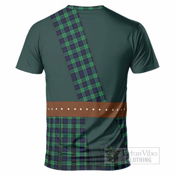 Abercrombie Tartan Crest T-Shirt Kilt Costume Style
