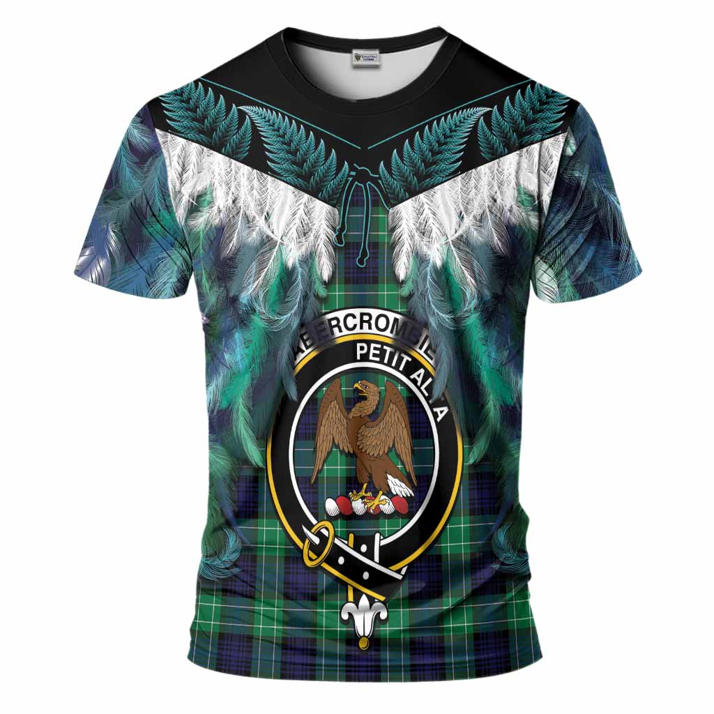 Abercrombie Tartan Crest T-Shirt New Zealand Maori Korowai Cloak