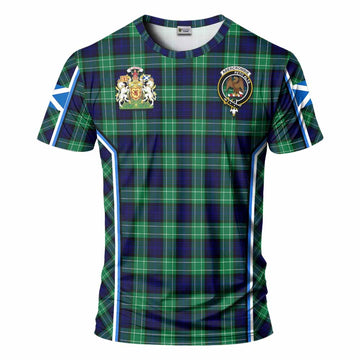 Abercrombie Tartan Crest T-shirt Scotland Coat of Arm Flag Style - Tartan Vibes Clothing
