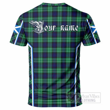 Abercrombie Tartan Crest T-shirt Scotland Coat of Arm Flag Style - Tartan Vibes Clothing
