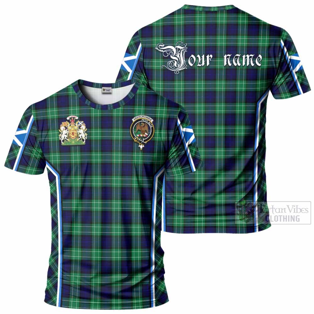 Abercrombie Tartan Crest T-shirt Scotland Coat of Arm Flag Style - Tartan Vibes Clothing
