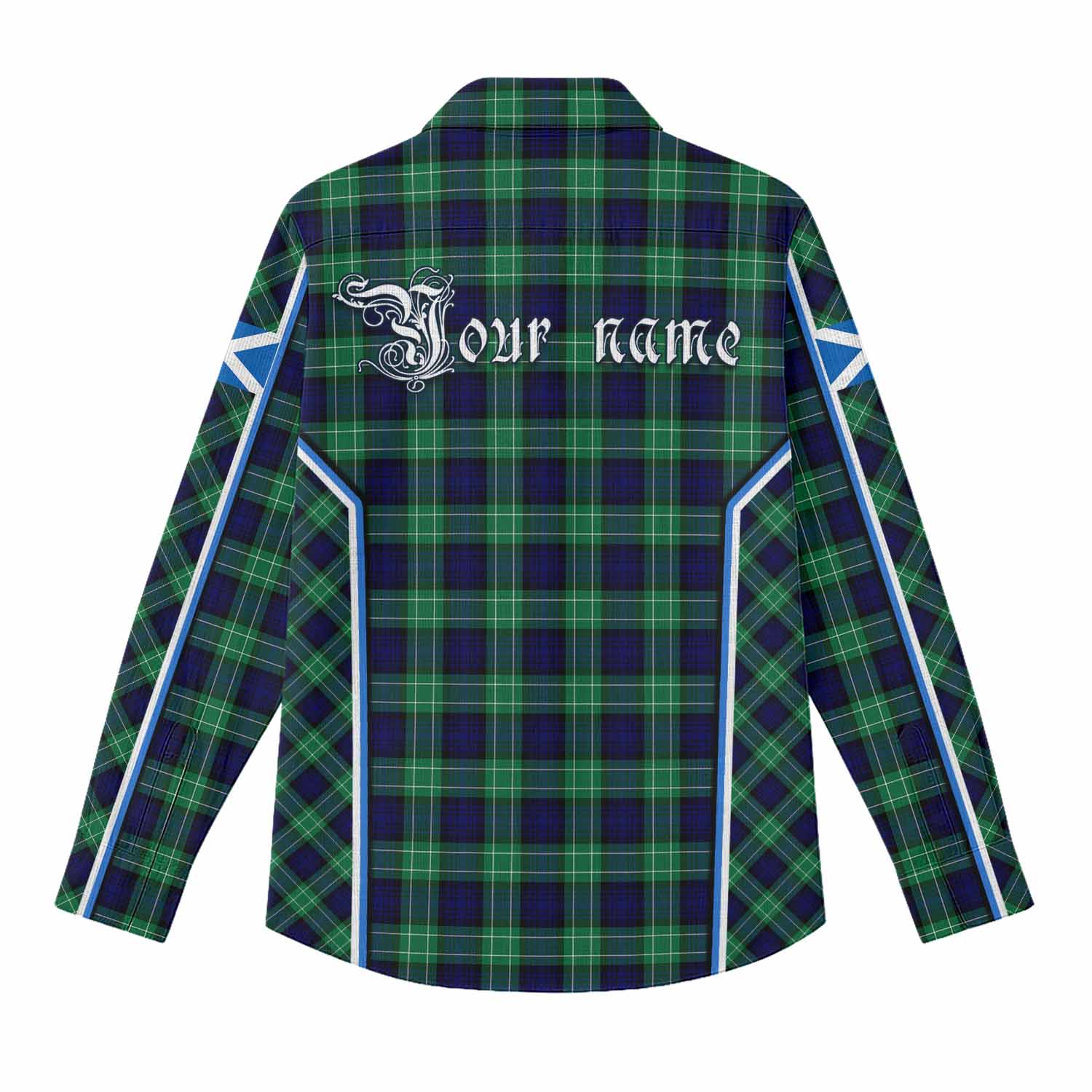 Abercrombie Tartan Crest Women Casual Shirt Scotland Coat of Arm Flag Style - Tartan Vibes Clothing