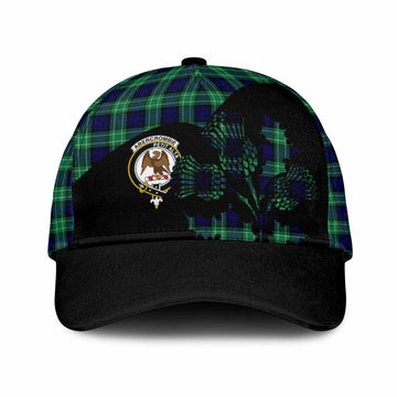Abercrombie Tartan Family Crest Classic Cap Scotland Thistle Floral Flag Style