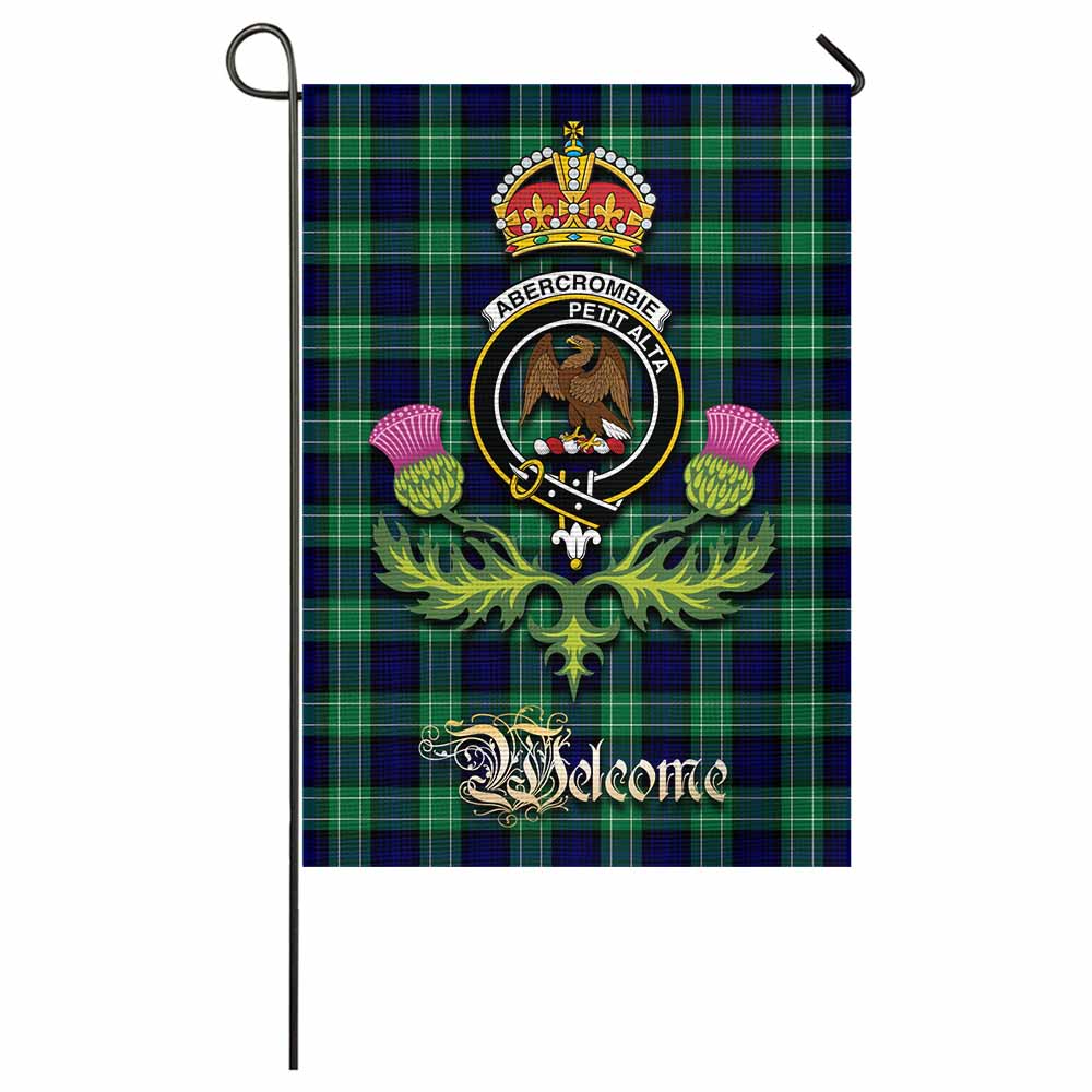 Abercrombie Tartan Family Crest Garden Flag Royal Thistle Welcome Style - Tartan Vibes Clothing