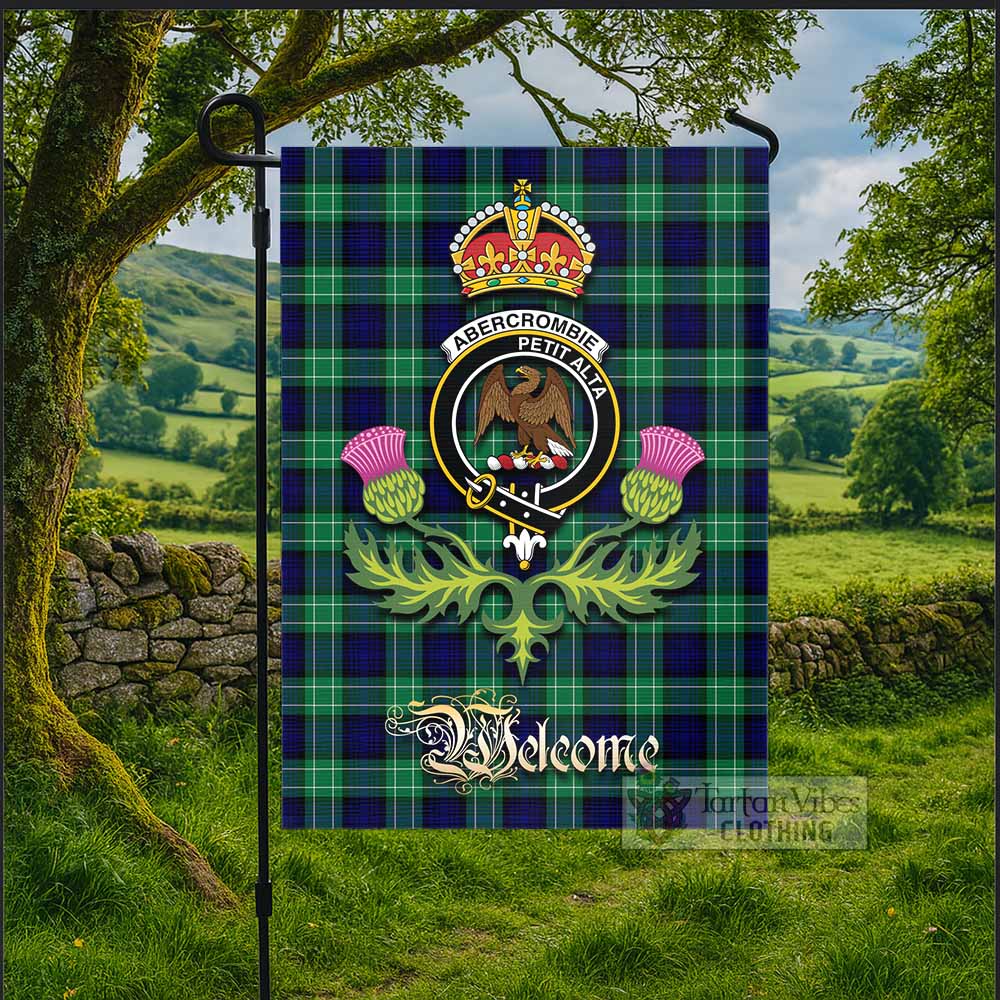 Abercrombie Tartan Family Crest Garden Flag Royal Thistle Welcome Style - Tartan Vibes Clothing
