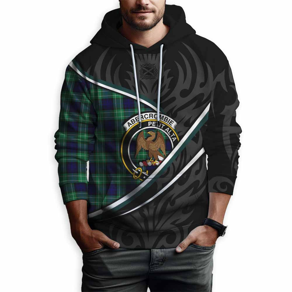 Abercrombie Tartan Family Crest Hoodie Celtic Scottish Thistle Floral - Tartan Vibes Clothing