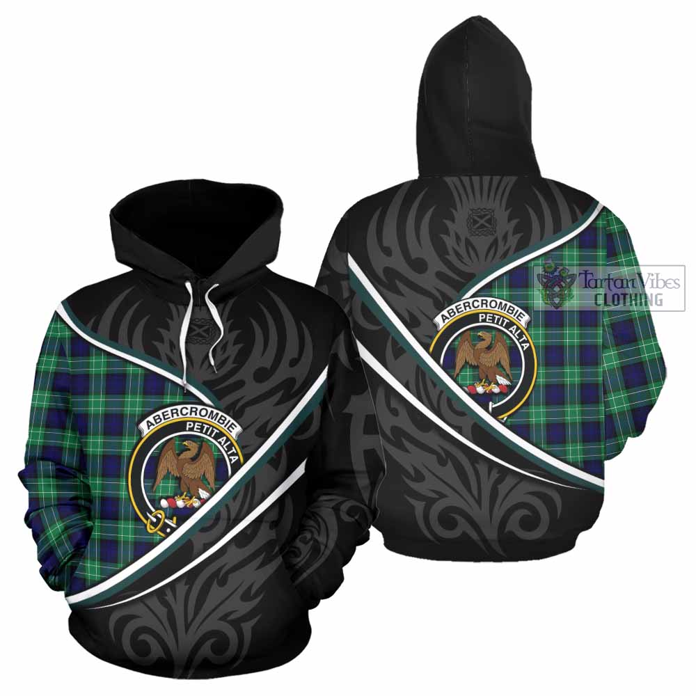 Abercrombie Tartan Family Crest Hoodie Celtic Scottish Thistle Floral - Tartan Vibes Clothing