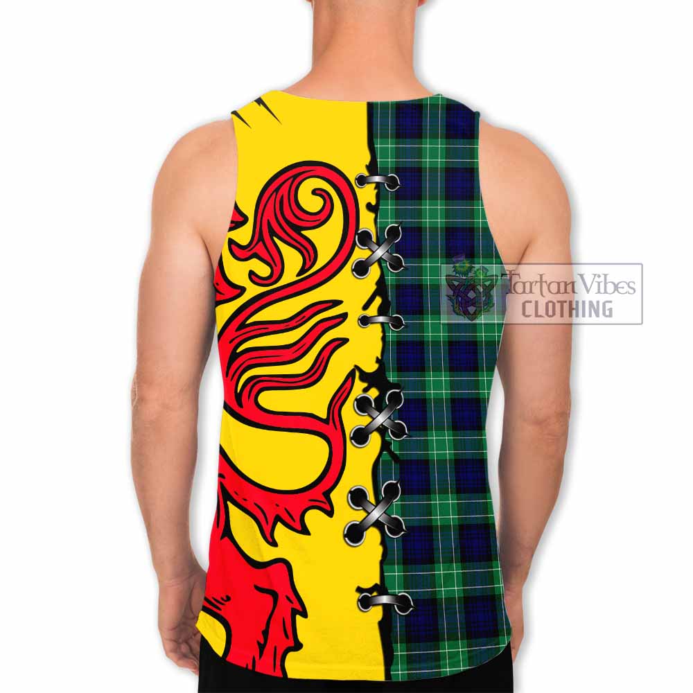 Abercrombie Tartan Family Crest Men Tank Top Lion Rampant Honor - Tartan Vibes Clothing