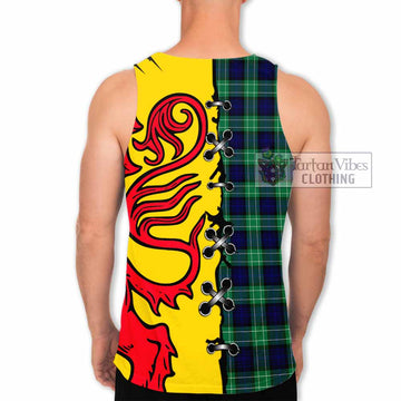 Abercrombie Tartan Family Crest Men Tank Top Lion Rampant Honor