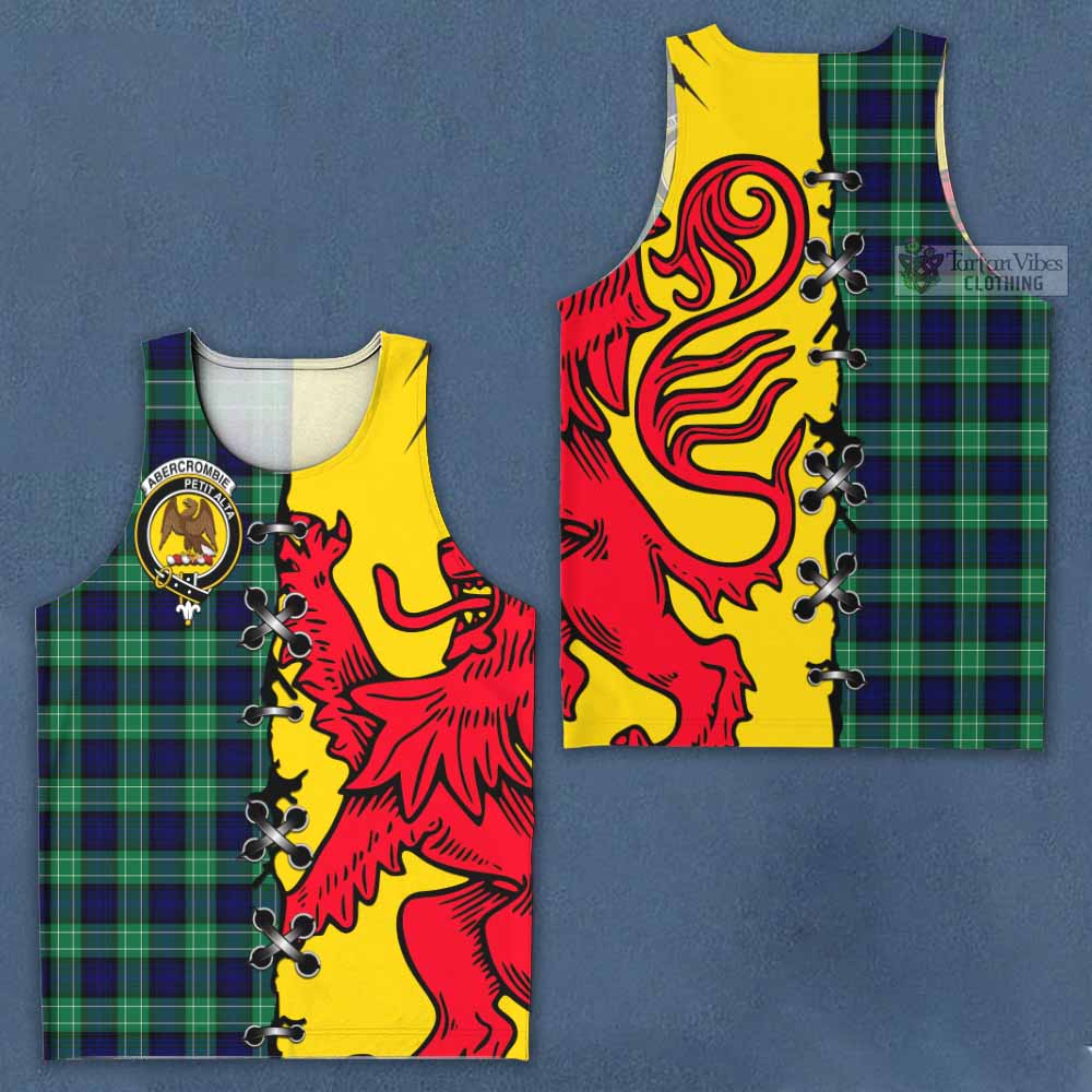 Abercrombie Tartan Family Crest Men Tank Top Lion Rampant Honor - Tartan Vibes Clothing