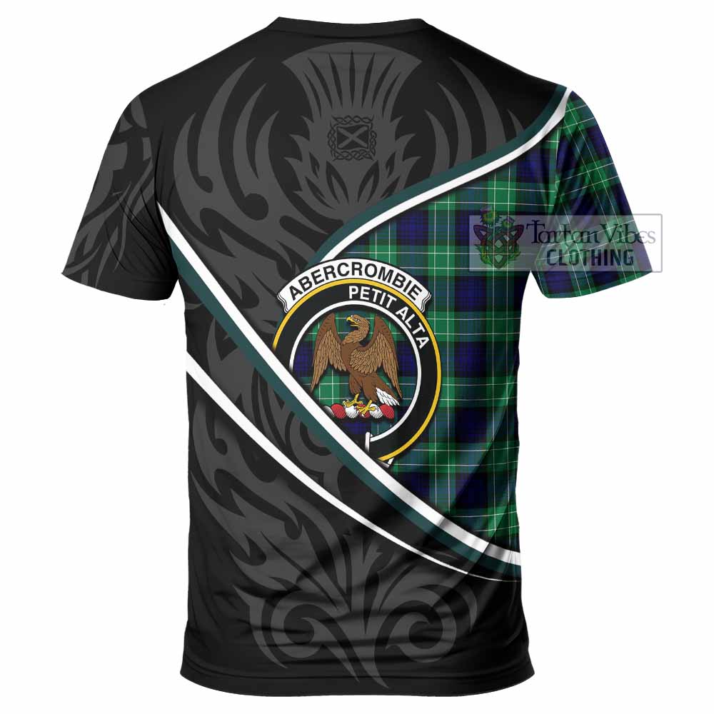 Abercrombie Tartan Family Crest T-shirt Celtic Scottish Thistle Floral - Tartan Vibes Clothing