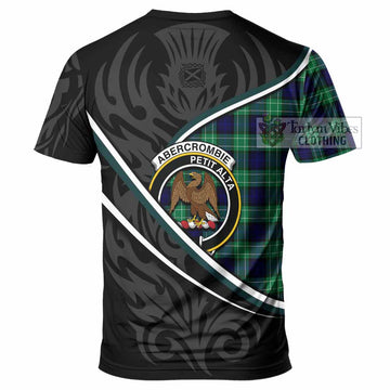 Abercrombie Tartan Family Crest T-shirt Celtic Scottish Thistle Floral - Tartan Vibes Clothing