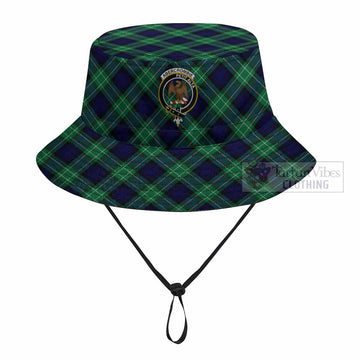Abercrombie Tartan Fishing Hat with Family Crest