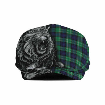 Abercrombie Tartan Flat Cap, Jeff Cap Roaring Lion Heritage