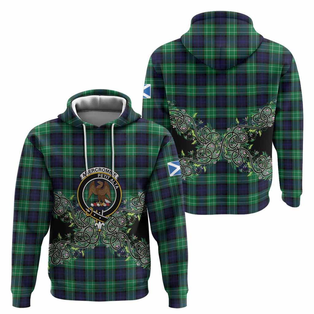 Abercrombie Tartan Hoodie Thistle Scottish Spirit