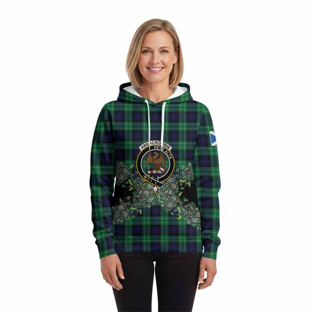Abercrombie Tartan Hoodie Thistle Scottish Spirit