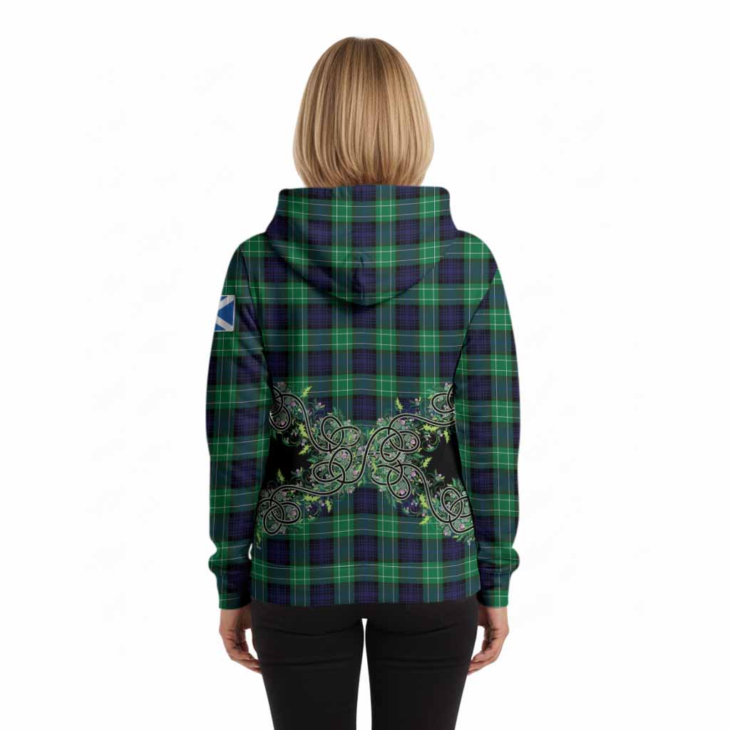 Abercrombie Tartan Hoodie Thistle Scottish Spirit
