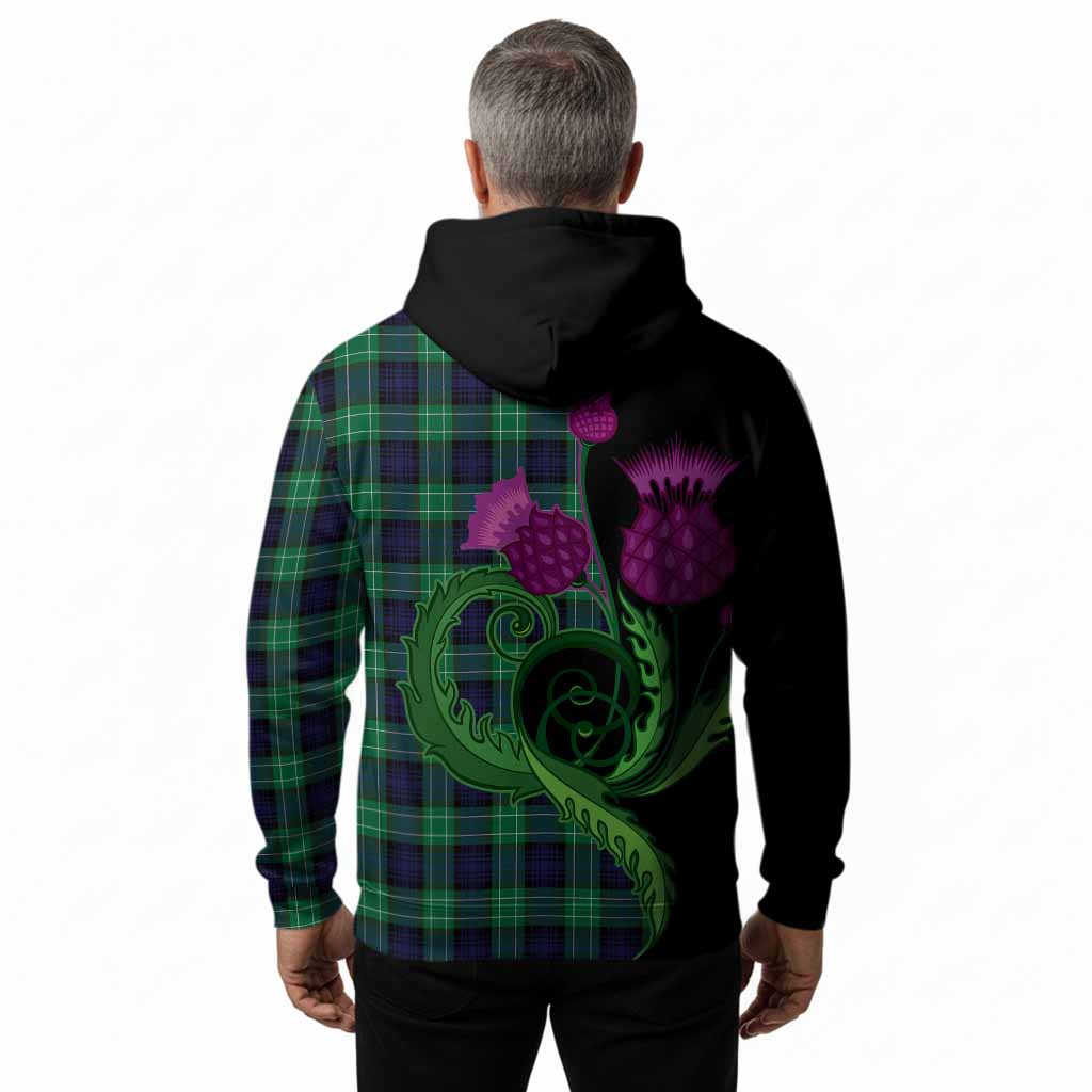 Abercrombie Tartan Hoodie Traditional Scottish Thistle