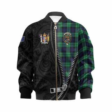 Abercrombie Tartan Kid Bomber Jacket New Zealand Pattern Unique Zipper Stylized