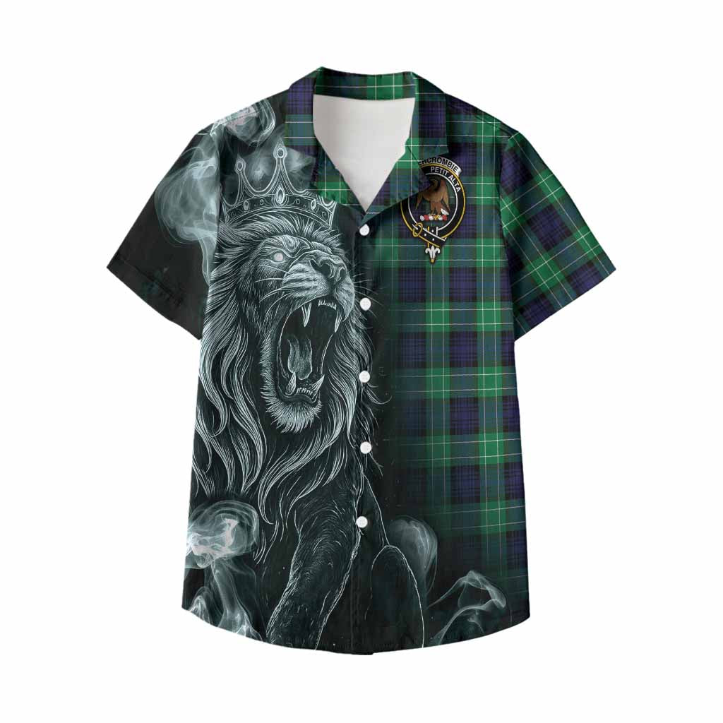 Abercrombie Tartan Kid Hawaiian Shirt Roaring Lion Heritage