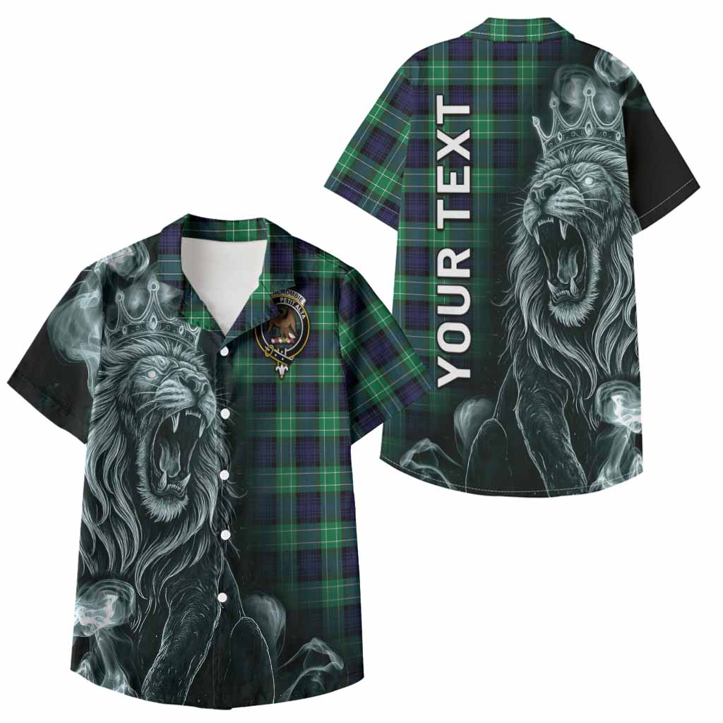 Abercrombie Tartan Kid Hawaiian Shirt Roaring Lion Heritage