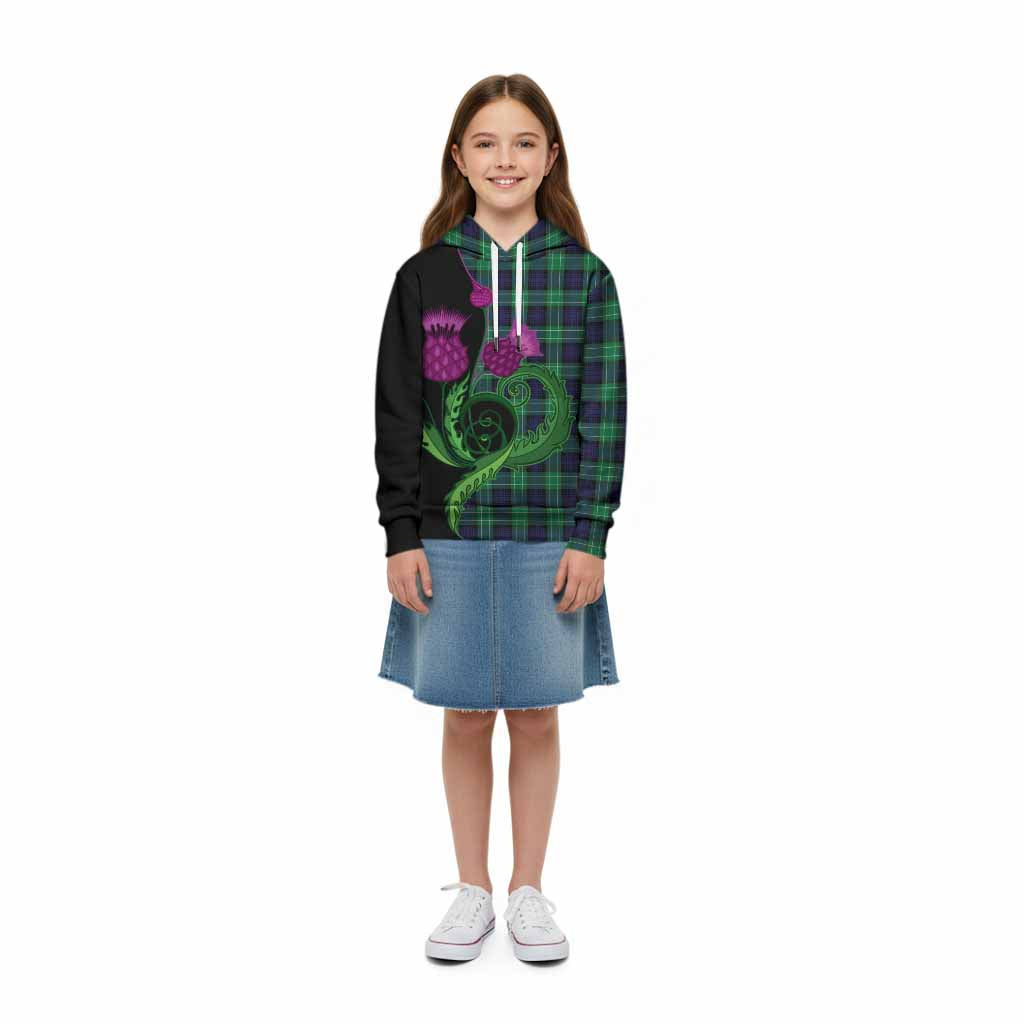 Abercrombie Tartan Kid Hoodie Traditional Scottish Thistle