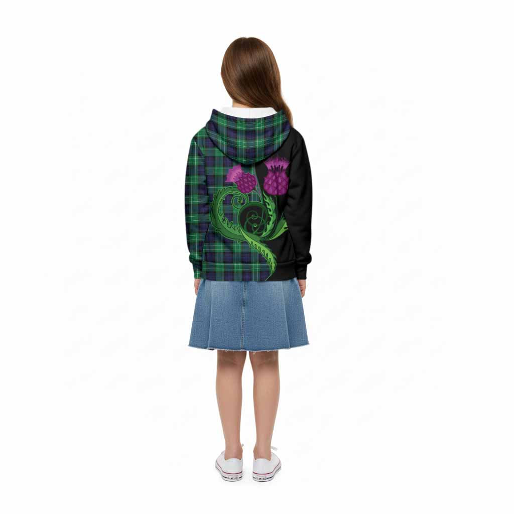 Abercrombie Tartan Kid Hoodie Traditional Scottish Thistle