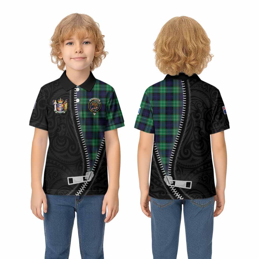 Abercrombie Tartan Kid Polo Shirt New Zealand Pattern Unique Zipper Stylized
