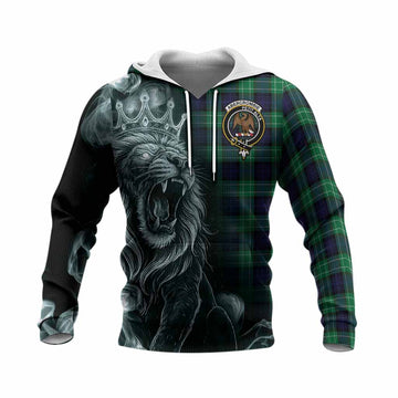 Abercrombie Tartan Knitted Hoodie Roaring Lion Heritage