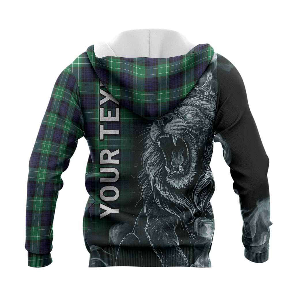 Abercrombie Tartan Knitted Hoodie Roaring Lion Heritage