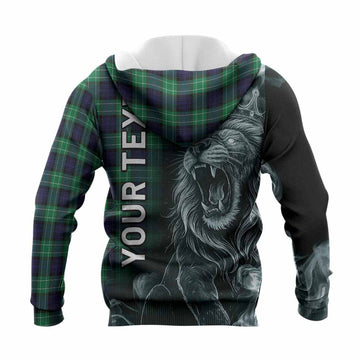 Abercrombie Tartan Knitted Hoodie Roaring Lion Heritage