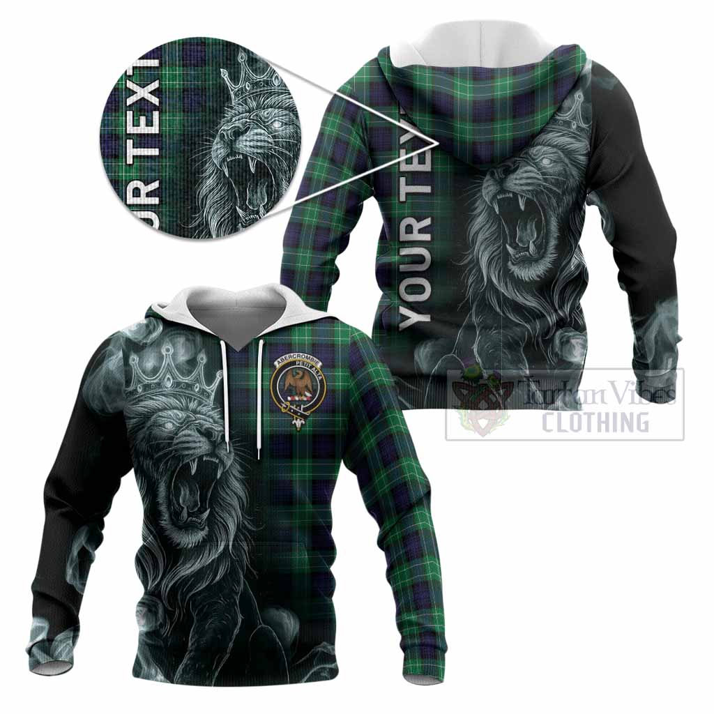 Abercrombie Tartan Knitted Hoodie Roaring Lion Heritage