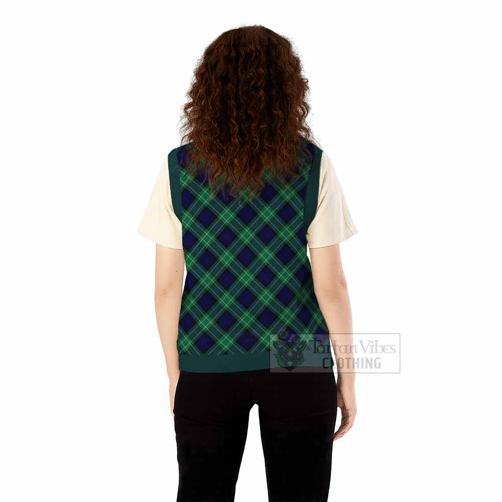 Abercrombie Tartan  Knitted V-Neck Vest Cross Style