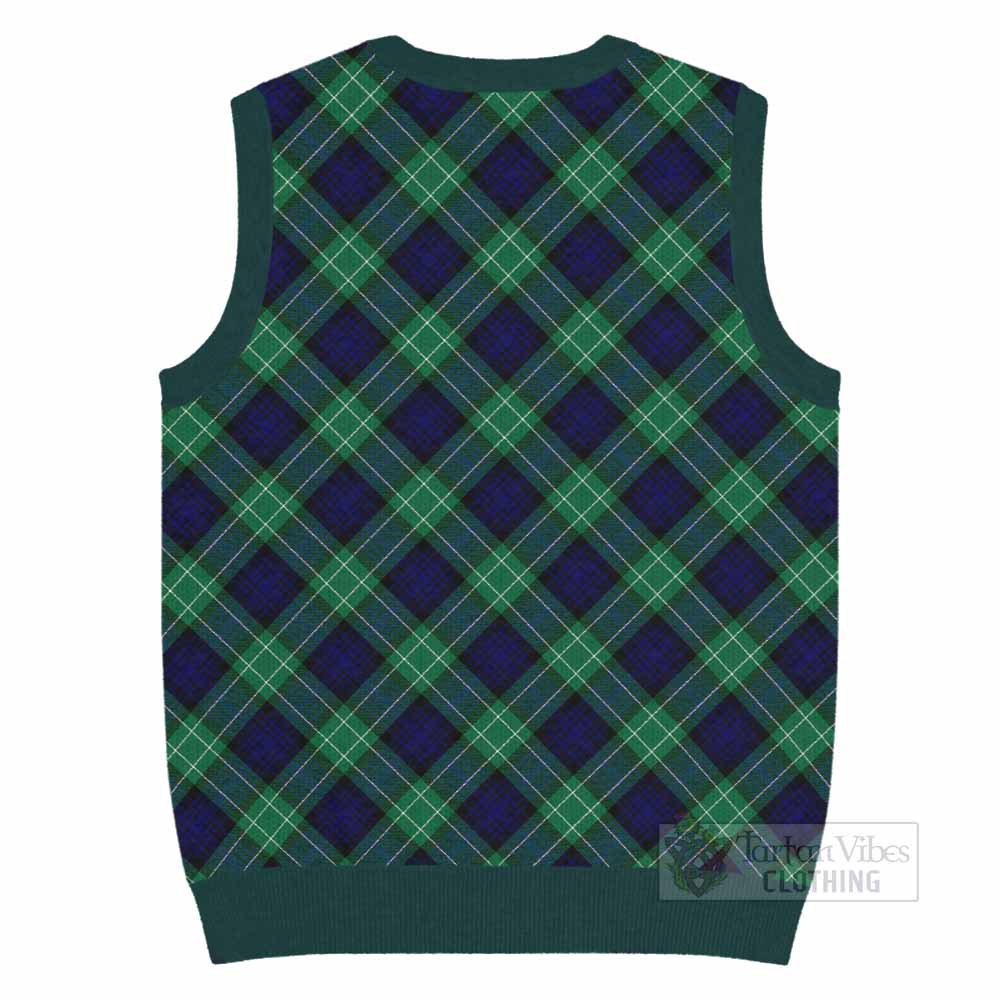 Abercrombie Tartan  Knitted V-Neck Vest Cross Style