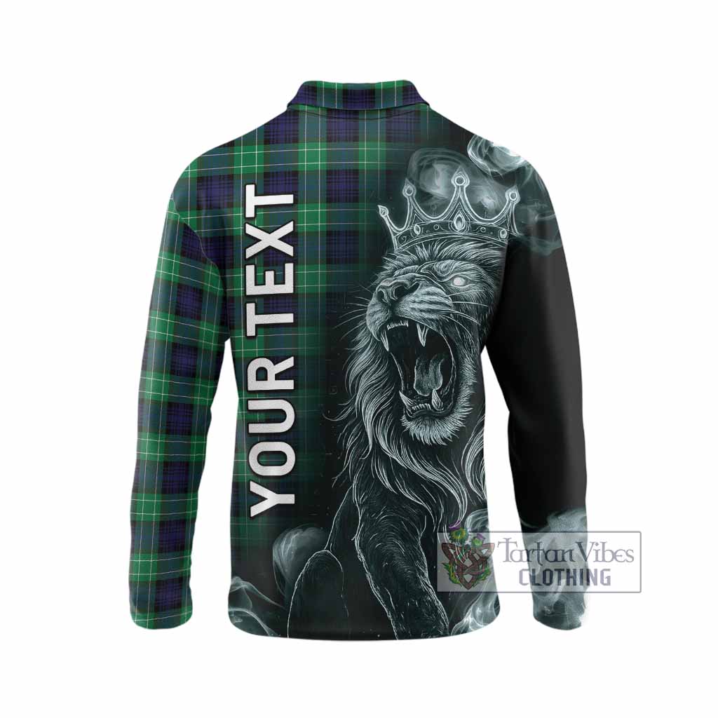Abercrombie Tartan Long Sleeve Polo Shirt Roaring Lion Heritage