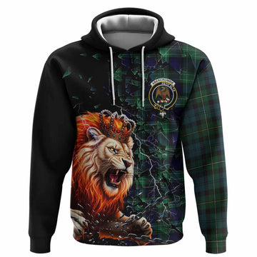 Abercrombie Tartan Mighty Lion Hoodie Explosion Flying Pieces