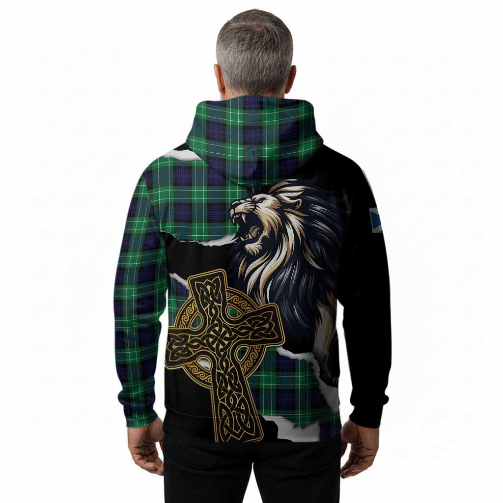 Abercrombie Tartan Scottish Hoodie Lion Celtic Heritage