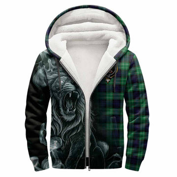 Abercrombie Tartan Sherpa Hoodie Roaring Lion Heritage